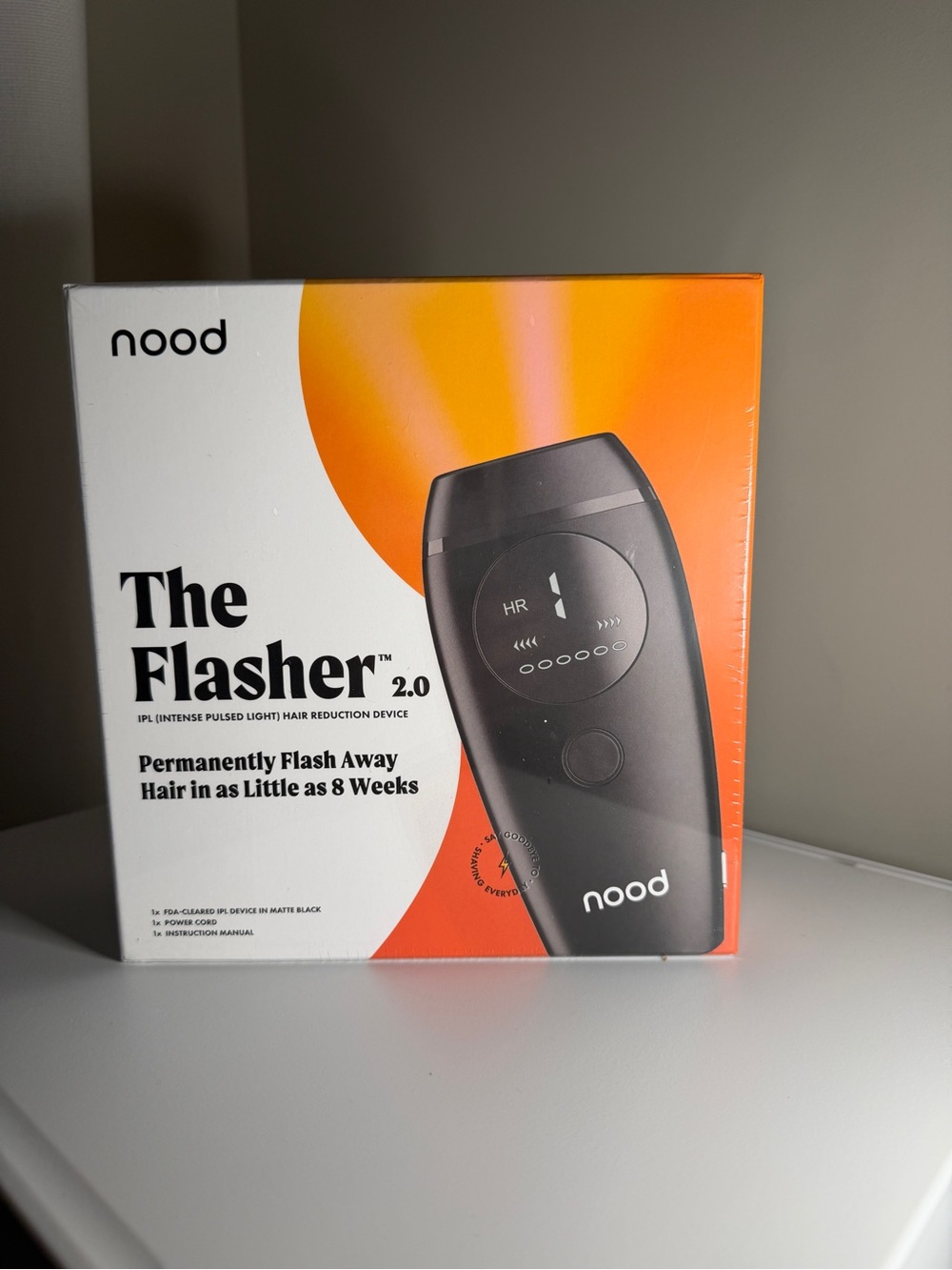 Nood The Flasher 2.0 IPL Hair Removal Device – Brand New Sealed
 Black